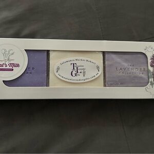 Goat's Milk Soap Set - Purple and Cream